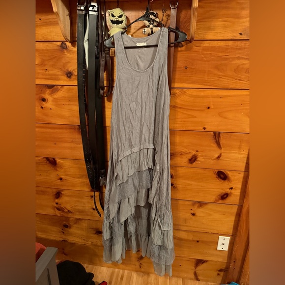 A’reve from Anthropologie layered ruffle hem sleeveless dress - Picture 2 of 7